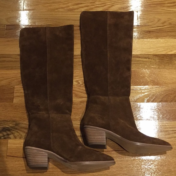 Steve Madden Cognac Leather Boots - Picture 3 of 8